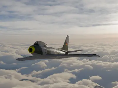 CL-13 Sabre Low-poly 3D model