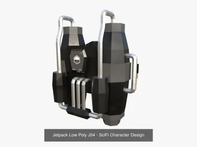 05 Jetpack Low Poly J Collection - SciFi Character Design purchase