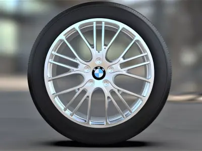 Car wheel Free 3D model