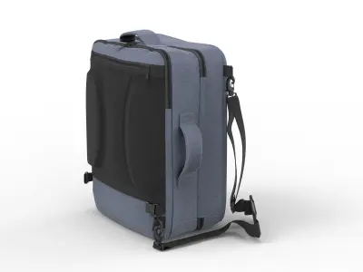 Travel Bag Low-poly 3D model