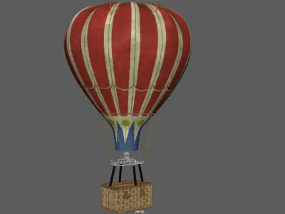 AIR BALLOON Low-poly 3D model