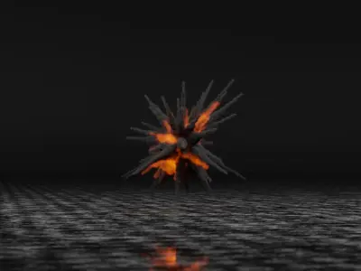 Flak Explosion Pack 3D model 3D model