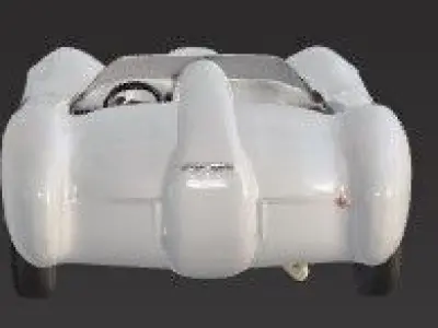 Classic Car 3D Model with Historic Precision 3D print model