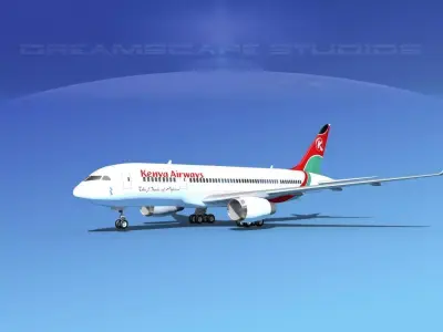 Boeing 787-8 Kenya Airways 3D model