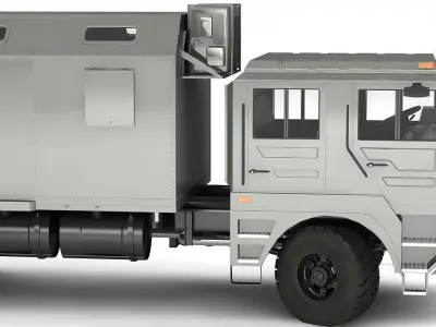Ambulance military vehicle 3D model