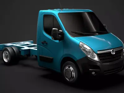 Vauxhall Movano SingleCab DW E20 Chassis 2014 3D model