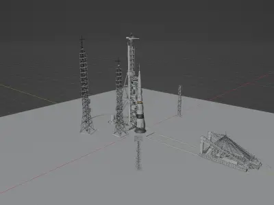 Rocket Launch Site Part 1 3D model