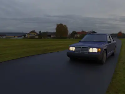 Mercedes w124 Free 3D model