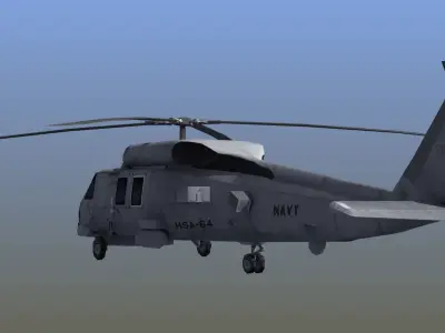 MH60 Seahawk LD1 Low-poly 3D model