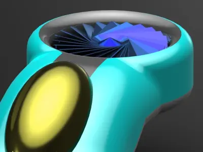 Futuristic Personal Hover Car 3D model