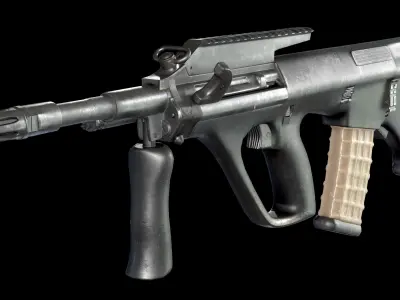 WEAPONS PACK LOW-POLY PBR Low-poly 3D model