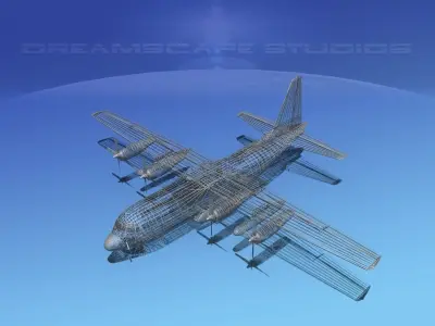 Lockheed C-130 Hercules Cargo Max 3D model