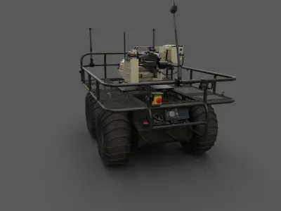 Probot Pitbull RWS Low-poly 3D model