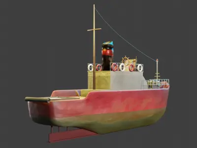 vessel boat 3D model