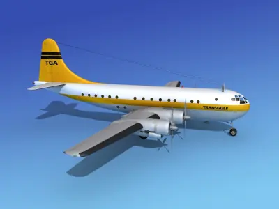 Boeing 377 TransGulf 3D model