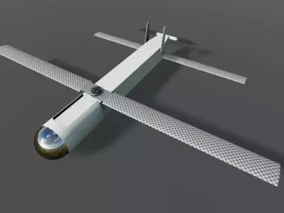 Coyote UAV Low-poly Low-poly 3D model