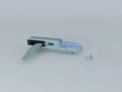 Spaceship military aircraft Free 3D model