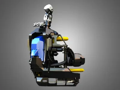 H21D Forestry Harvester Head 3D model