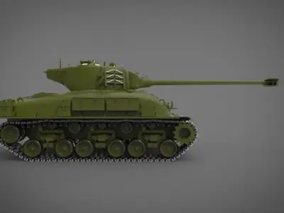 M50 sherman Tank 3D model