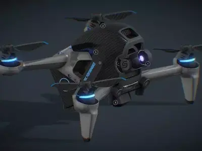 Dji FPV by SDC High performance drone 3D model
