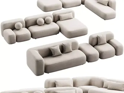 476 cloud modular sofa ribbl by divan ru 3 part 2 3D model
