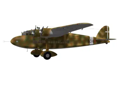 savoia marchetti S74 3D model