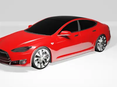 Tesla Model X - PBR Model 3D model