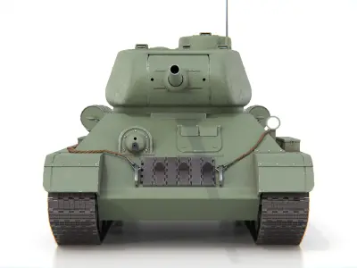 T-34-85 Medium Tank WWII Soviet Tank 3D model