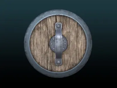 Medieval Shield  Low-poly 3D model buy