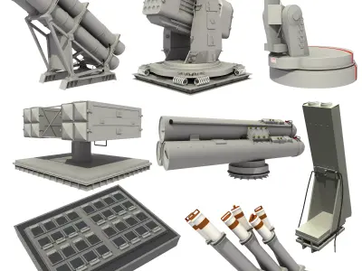 NAVAL WEAPON AND MISSILE SYSTEMS 3D model