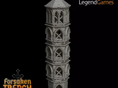 LegendGames Trench Crusade Bell Tower 3D print model