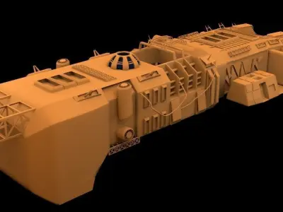 space-fighter spaceship 3D model