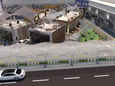 Aspire Commercial Project Modern Exterior Design 3D model