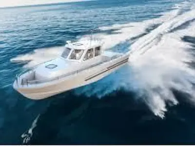 small fishing boat Low-poly 3D model