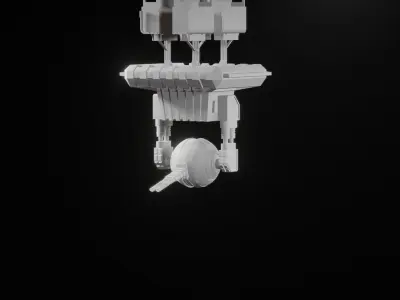 Sci fi laser cannon  Free 3D model