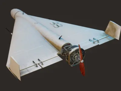 Drone Game Ready Low-poly 3D model