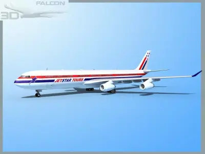 Falcon3D A340-600 Jet Star Tours 3D model