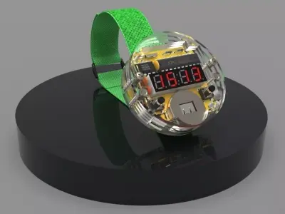 Led Wristwatch 3D model
