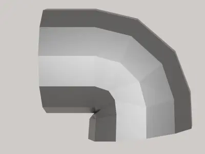 Building Roof Vent Metallic Material Free low-poly 3D model