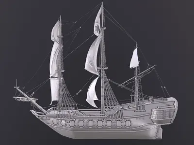 Fregate - Shtandart Eagle Free 3D model