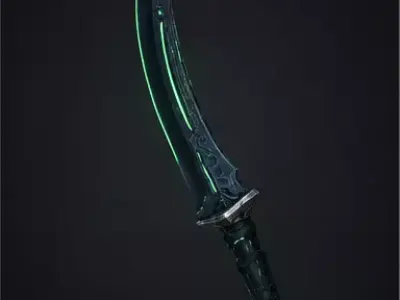 Void Emerald Low-poly 3D model