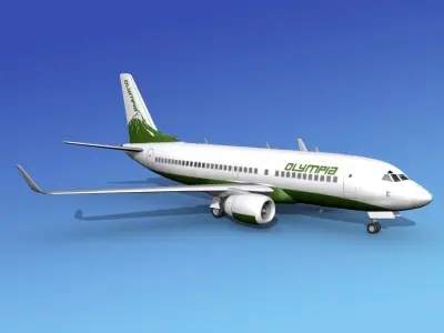Boeing 737-700ER Olympia Charter 3D model