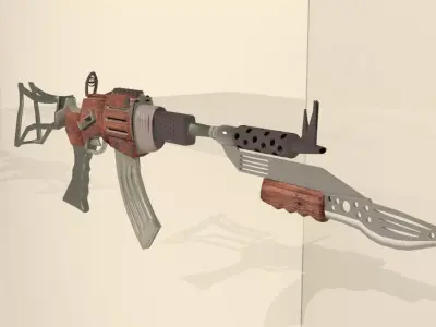 Mashine gun 3D model prototype design 3D model