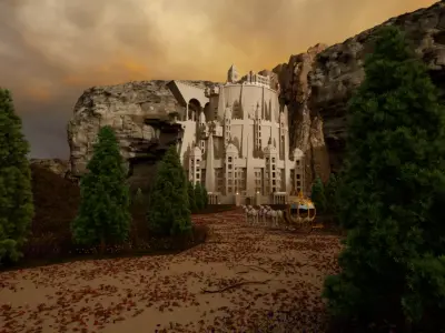 Fortress the world of Amazed Peoples 3D model