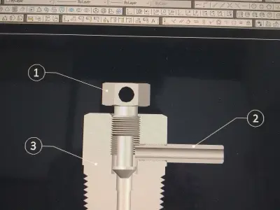 multiple 3d objects in cad 3D model