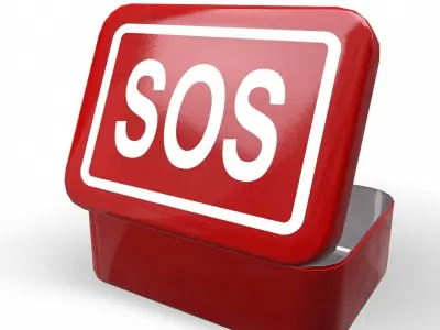 First aids kit 7 Low-poly 3D model