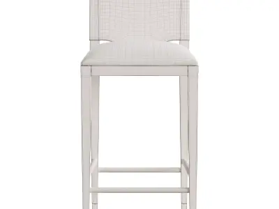 Burdock Bar Stool - Ivory Free 3D model