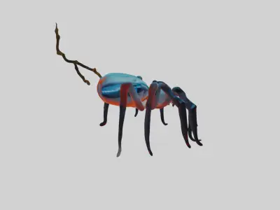 Fantasy Spider 3D Game Ready Printable Design 3D model