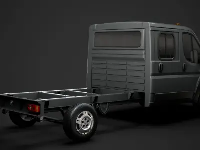 Ram Promaster Chassis Truck Crew Cab 4035 WB 2019 3D model