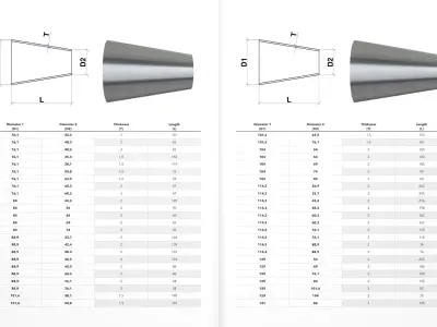 EN10253-4 Butt weld Fittings - 850 Files CAD Collection 3D model